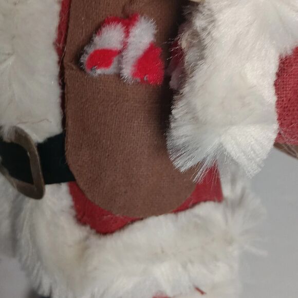 Vintage Santa Claus Paper Mache & Resin Figurine Decore Book Boy of Toys 7.5" - Picture 8 of 13